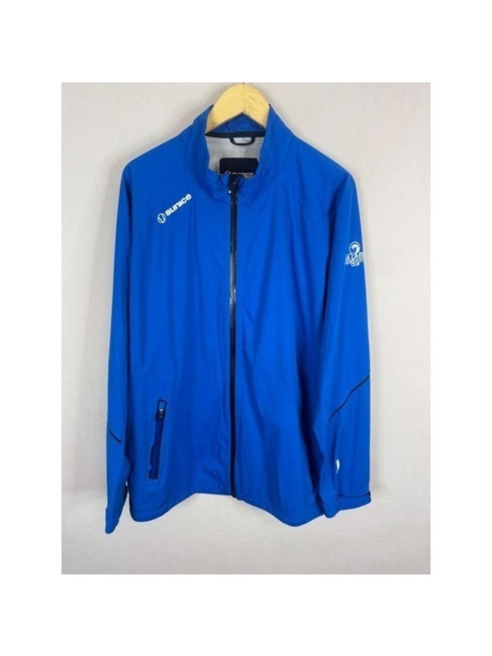 Sunice Zephal Mens XL Blue Waterproof Breathable Stretch Golf Jacket S42006